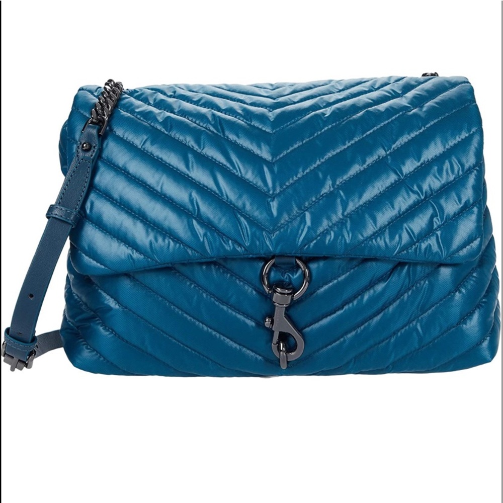 Rebecca Minkoff Edie Nylon Jumbo purse deep teal